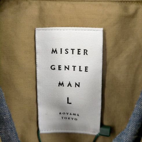 ミスタージェントルマン MISTER GENTLE MAN DOUBLE FRONT SHIRT ダブルフロントシャツ レイヤード メンズ JPN:L