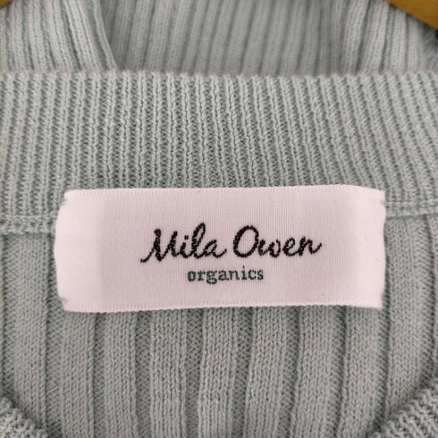 ミラオーウェン Mila Owen ノースリリブニットフレアワンピース レディース JPN:0