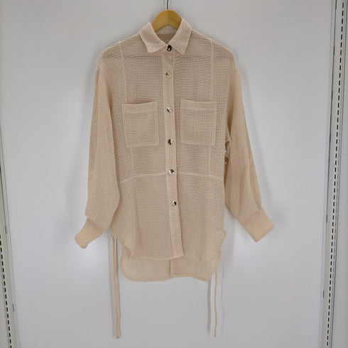 メゾンスペシャル MAISON SPECIAL 22SS メッシュシャツ レディース FREE