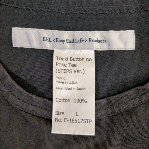 イールプロダクツ EEL Products Touki Button no Poke Tee(STEPS Ver.) メンズ JPN:L