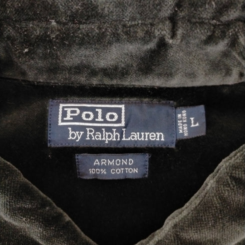 ポロバイラルフローレン Polo by RALPH LAUREN 90S ARMOND ベロアシャツ メンズ JPN:L