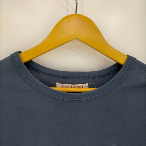 クルニ CULLNI ワイドシルエット ロゴ刺繍 クルーネックTシャツ メンズ