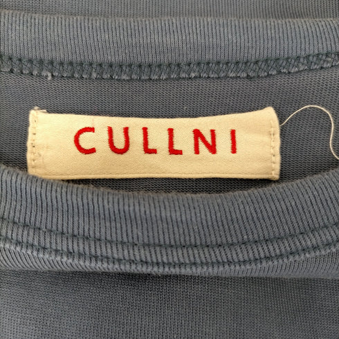 クルニ CULLNI ワイドシルエット ロゴ刺繍 クルーネックTシャツ メンズ
