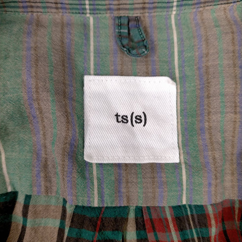 ts (s) チェックシャツ メンズ 1