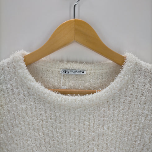 ザラ ZARA FAUX FUR SWEATSHIRT レディース JPN:L