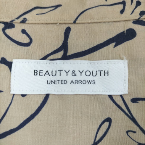 ビューティーアンドユースユナイテッドアローズ BEAUTY & YOUTH UNITED ARROWS 総柄オープンカラーシャツ メンズ M