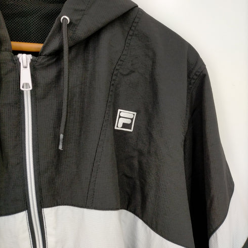 フィラ FILA ロゴ刺繍 背面プリントナイロンパーカー レディース JPN:XL