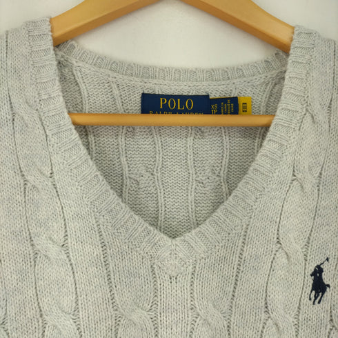 ポロラルフローレン POLO RALPH LAUREN コットンニットベスト レディース XS