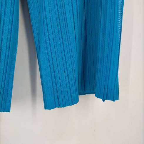 プリーツプリーズイッセイミヤケ PLEATS PLEASE ISSEY MIYAKE プリーツ加工 七分丈ワイドパンツ メンズ 5