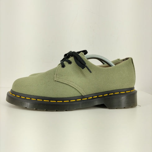 ドクターマーチン Dr.Martens 1461 NATURAL CANVAS KHAKI GREEN レディース UK:5