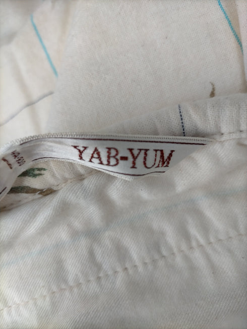 ヤブヤム YAB-YUM 総柄 コットンカーゴ ドローコードハーフパンツ メンズ