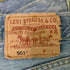 リーバイス Levis 00S 06年製 501 リペア加工ボタンフライストレートデニムパンツ メンズ 32/32