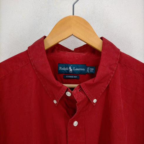 ポロバイラルフローレン Polo by RALPH LAUREN CLASSIC FIT ポニー刺繍コットンシャツ メンズ 2XB