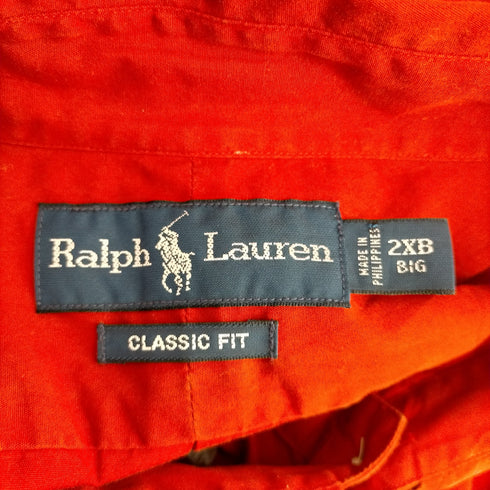 ポロバイラルフローレン Polo by RALPH LAUREN CLASSIC FIT ポニー刺繍コットンシャツ メンズ 2XB