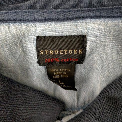 STRUCTURE ボーダーポロシャツ メンズ JPN:L