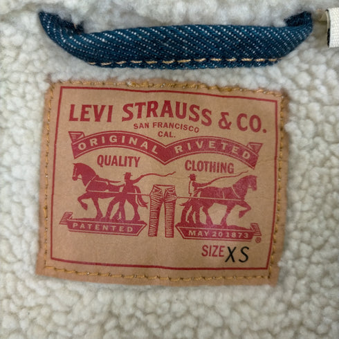 リーバイス Levis 裏地ボアデニムトラッカージャケット レディース JPN:XS