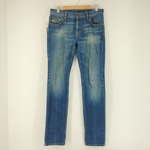 アレキサンダーマックイーン Alexander McQueen ボタンフライスリムデニムパンツ メンズ 31