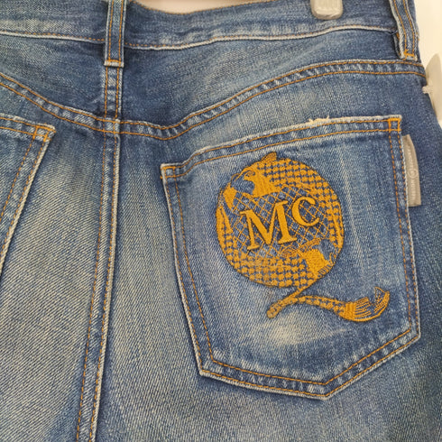 アレキサンダーマックイーン Alexander McQueen ボタンフライスリムデニムパンツ メンズ 31