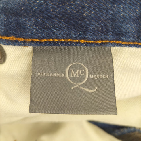 アレキサンダーマックイーン Alexander McQueen ボタンフライスリムデニムパンツ メンズ 31