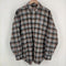stockholm surfboard club FLYNN BROWN CHECK チェックネルシャツ メンズ import:XS