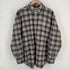 stockholm surfboard club FLYNN BROWN CHECK チェックネルシャツ メンズ import:XS