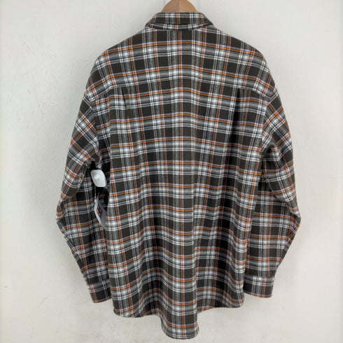 stockholm surfboard club FLYNN BROWN CHECK チェックネルシャツ メンズ import:XS