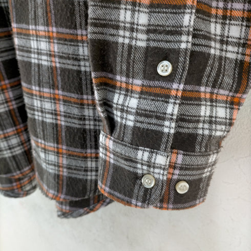 stockholm surfboard club FLYNN BROWN CHECK チェックネルシャツ メンズ import:XS