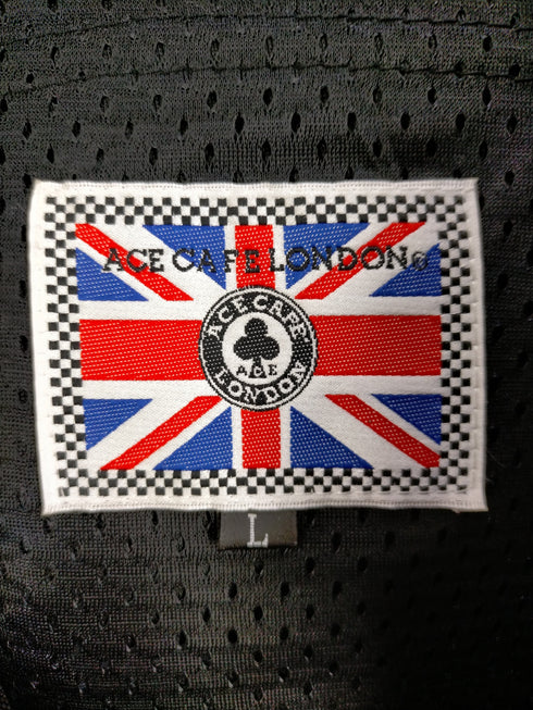 エースカフェロンドン ACECAFE LONDON フェイクレザー切替フーデッドジップアップブルゾン メンズ JPN:L