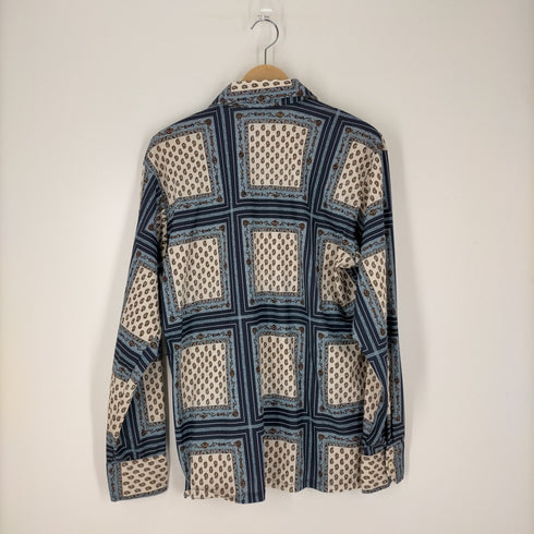 ダビンチ Da Vinci VINTAGE オープンカラー ポリシャツ ボックスシルエット メンズ JPN:L