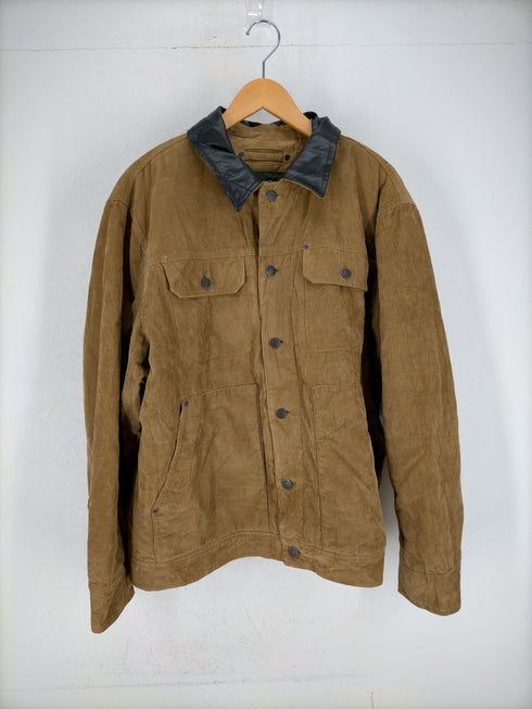エディーバウアー Eddie Bauer 襟フェイクレザー コーデュロイジャケット メンズ JPN:M