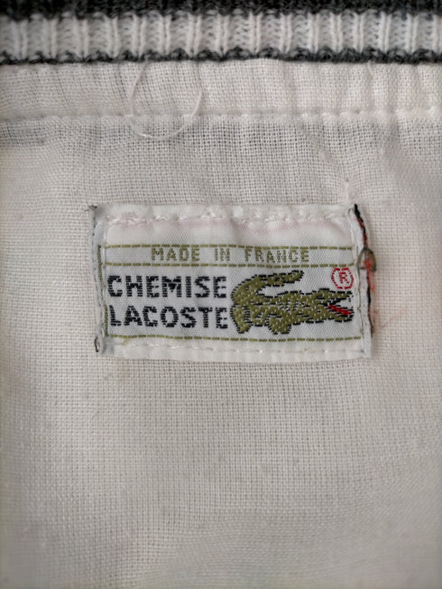 シュミーズ ラコステ CHEMISE LACOSTE 70s フランス製 スナップボタンジャケット メンズ