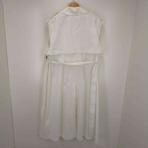 アンスクリア INSCRIRE Dobby Canvas N'S Trench Coat WHITE レディース 36