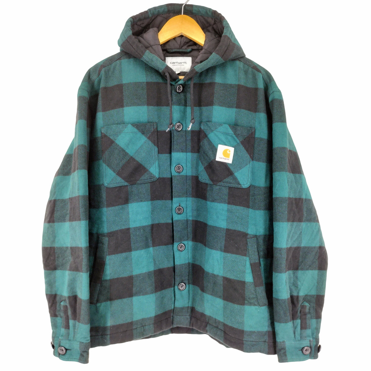 カーハートワークインプログレス Carhartt WIP HOODED CHECK SHIRT JAC