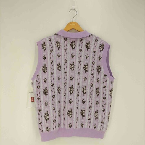 ティーモダンストリートウエア TTT_MSW Flower Jacquard Knit Vest フラワージャガードニットベスト メンズ JPN:M
