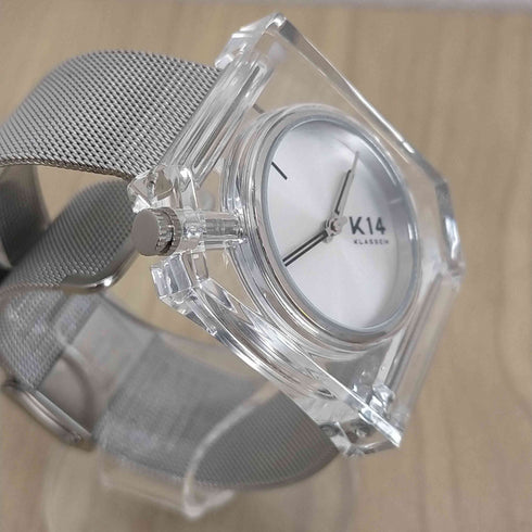 KLASSE 14 K14 IRREGULARLY SQUARE Silver with Mesh Strap レディース