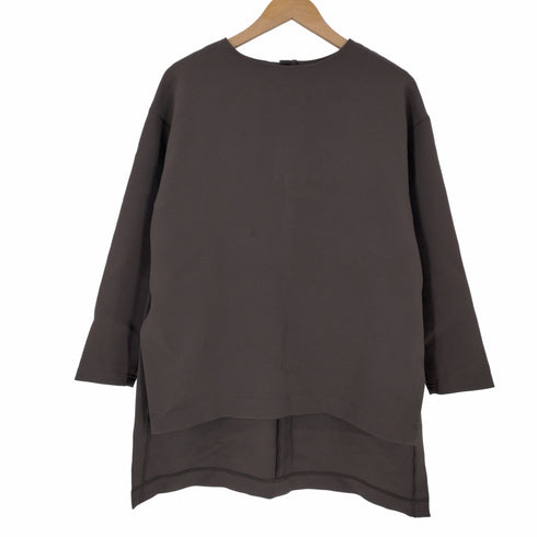 ユナイテッドアローズグリーンレーベルリラクシング UNITED ARROWS green label relaxing トリプルクロス バックジップ チュニック カットソー レディース