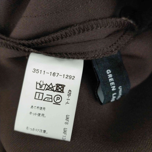 ユナイテッドアローズグリーンレーベルリラクシング UNITED ARROWS green label relaxing トリプルクロス バックジップ チュニック カットソー レディース