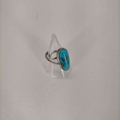 ナバホ NAVAJO STERLING Andy Cadman キャンデラリアターコイズリング メンズ 15