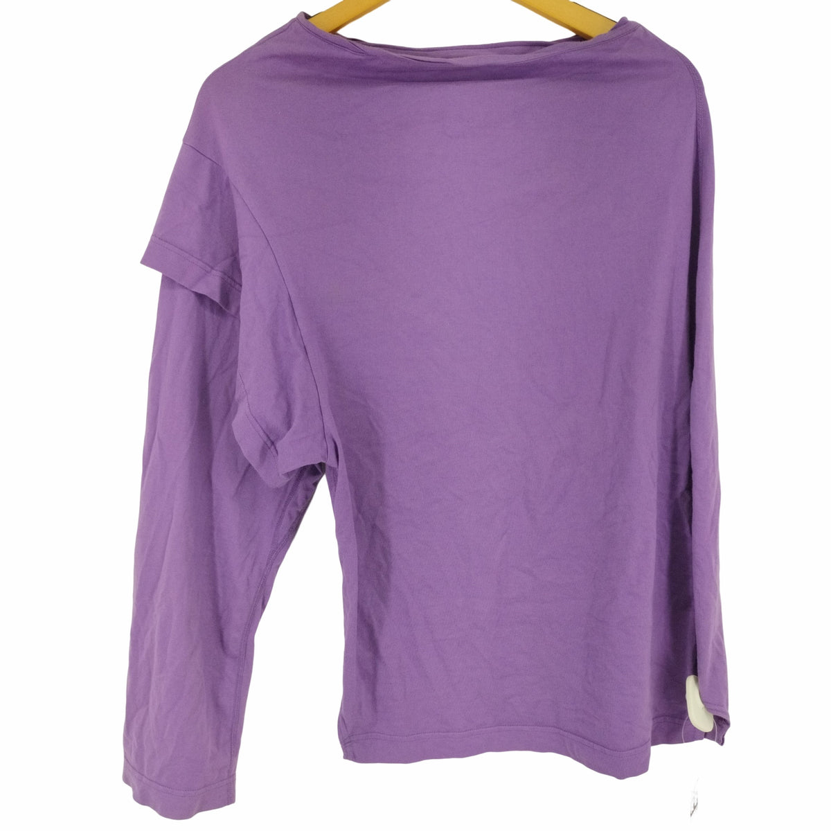 フミカウチダ　DOUBLE SLEEVE ONE-SHOULDER FUMIKA_UCHIDA / DOUBLE SLEEVE ONE SHOULERTEE (SAGE/ BROWN) | JUQUI