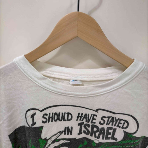 CASABLANCAボディ I SHOULD HAVE STAYED IN ISRAEL ポップアート アートTシャツ メンズ import:XXL