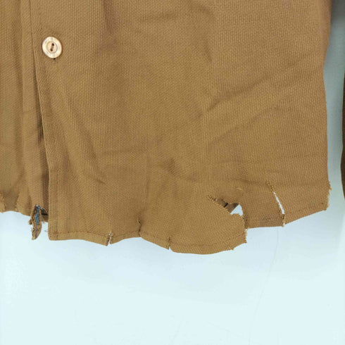 60-70S Da Vinci ポリシャツ オープンカラー 長袖 メンズ