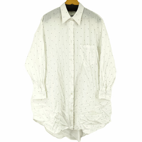 エムエムシックス メゾンマルジェラ MM6 Maison Margiela 22SS 6 print shirt dress 6ロゴ シャツワンピース レディース S