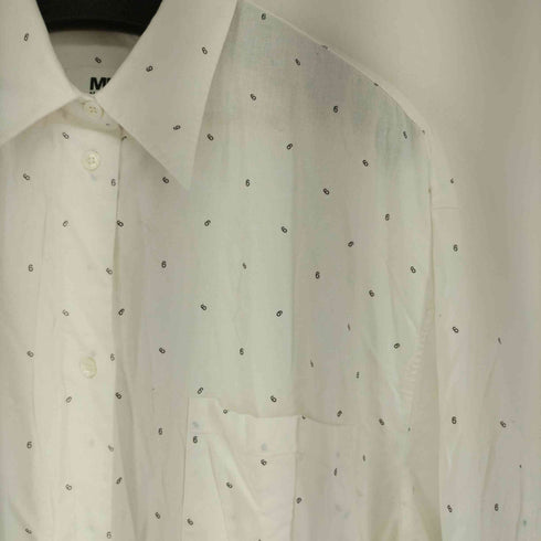 エムエムシックス メゾンマルジェラ MM6 Maison Margiela 22SS 6 print shirt dress 6ロゴ シャツワンピース レディース S
