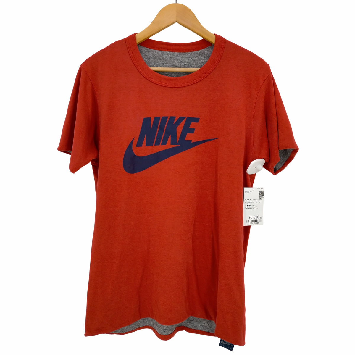 ナイキ NIKE 80s USA製 紺タグ リバーシブルTシャツ メンズ import：L