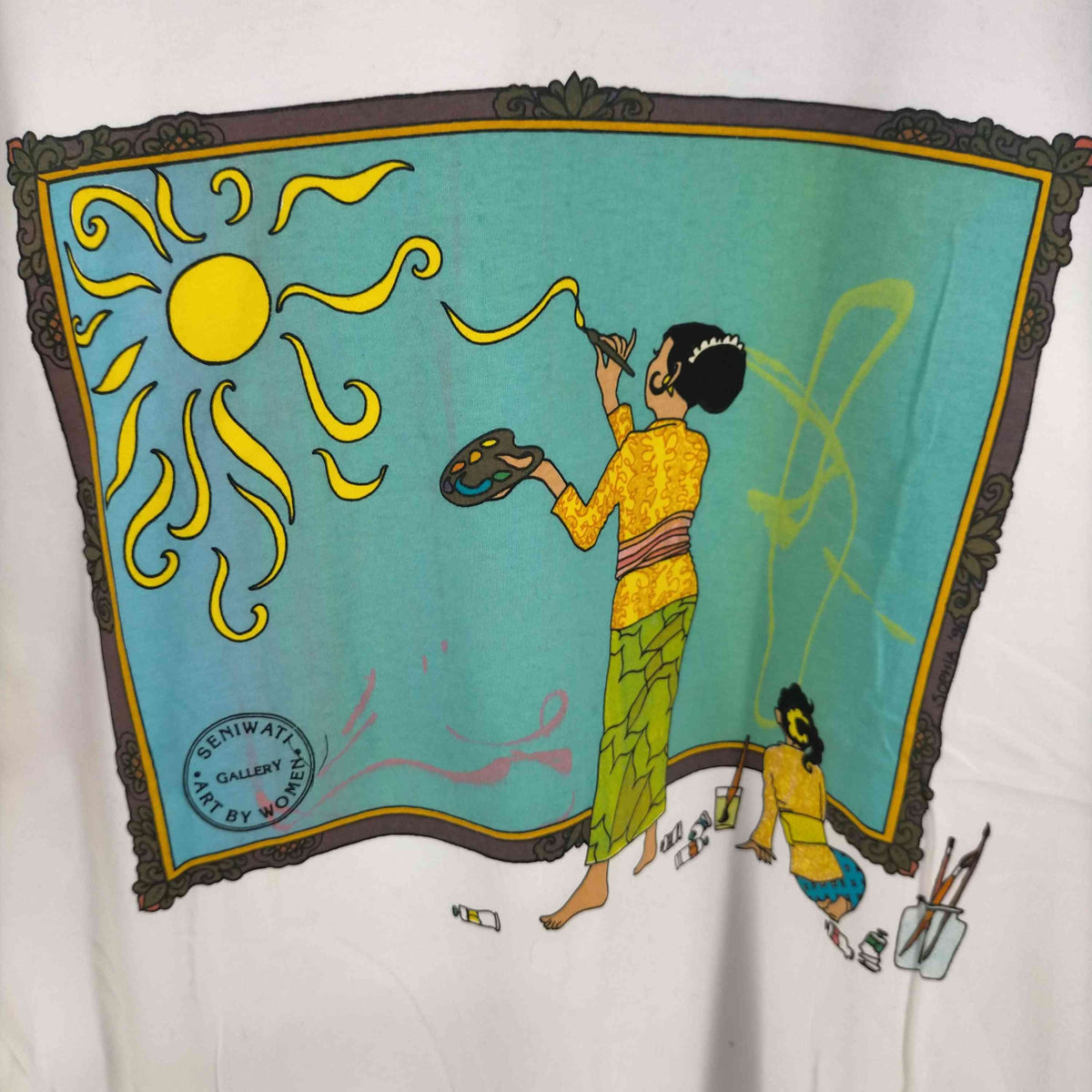 BALI ZIGGIE STUDIO ART BY WOMEN SENIWATI GALLRY Tシャツ メンズ