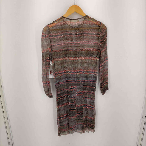 イザベルマランエトワール ISABEL MARANT ETOILE 総柄 シルク スキッパー L/S ワンピース レディース JPN:38