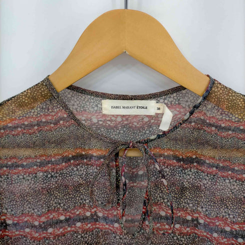 イザベルマランエトワール ISABEL MARANT ETOILE 総柄 シルク スキッパー L/S ワンピース レディース JPN:38