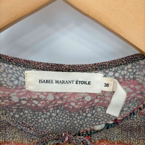 イザベルマランエトワール ISABEL MARANT ETOILE 総柄 シルク スキッパー L/S ワンピース レディース JPN:38