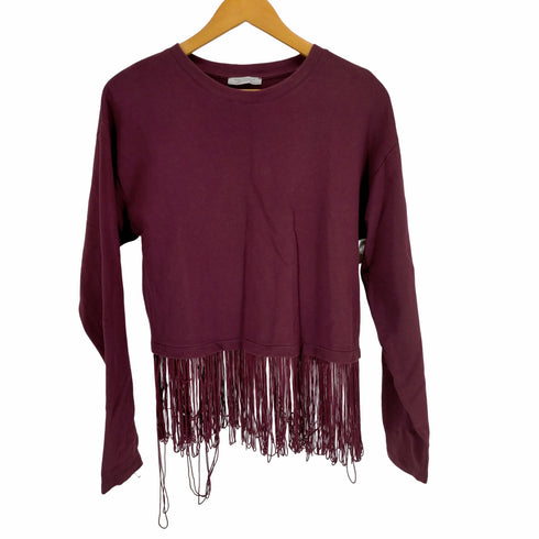 ザラ ZARA fringe long sleeve フリンジ ロングスリーブ カットソー レディース JPN:S