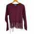 ザラ ZARA fringe long sleeve フリンジ ロングスリーブ カットソー レディース JPN:S